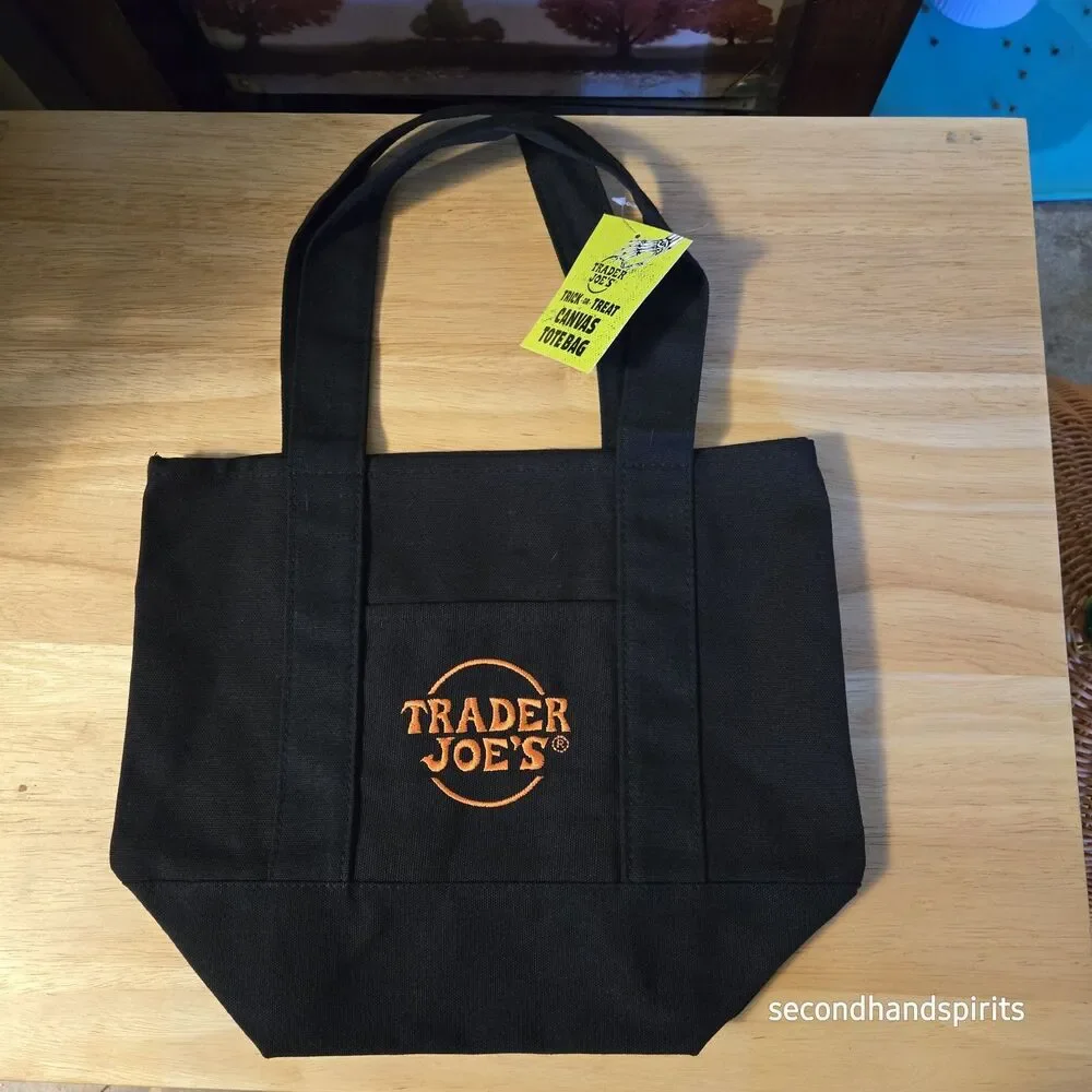 2025 Trader Joe’s Halloween Black Tote Bag